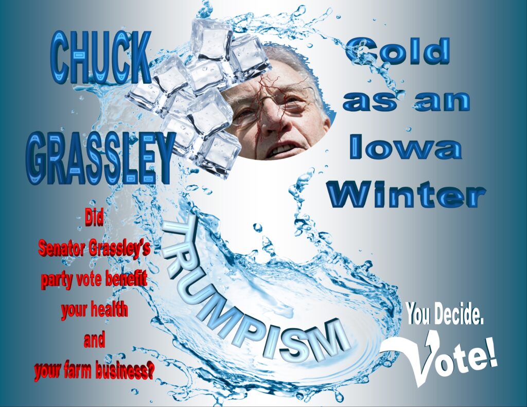 Senator Chuck Grasslet - Cold as Ice